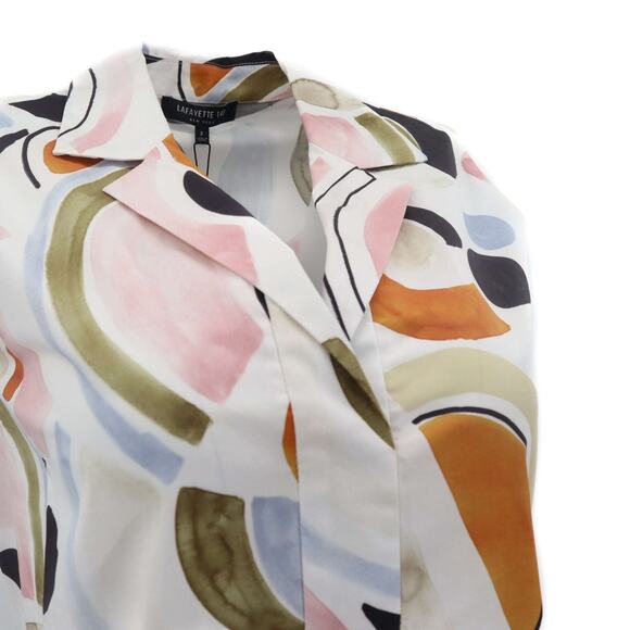 NWT Lafayette 148 Ruby Lyrical Curves Shirtdress 2 - Picture 4 of 7